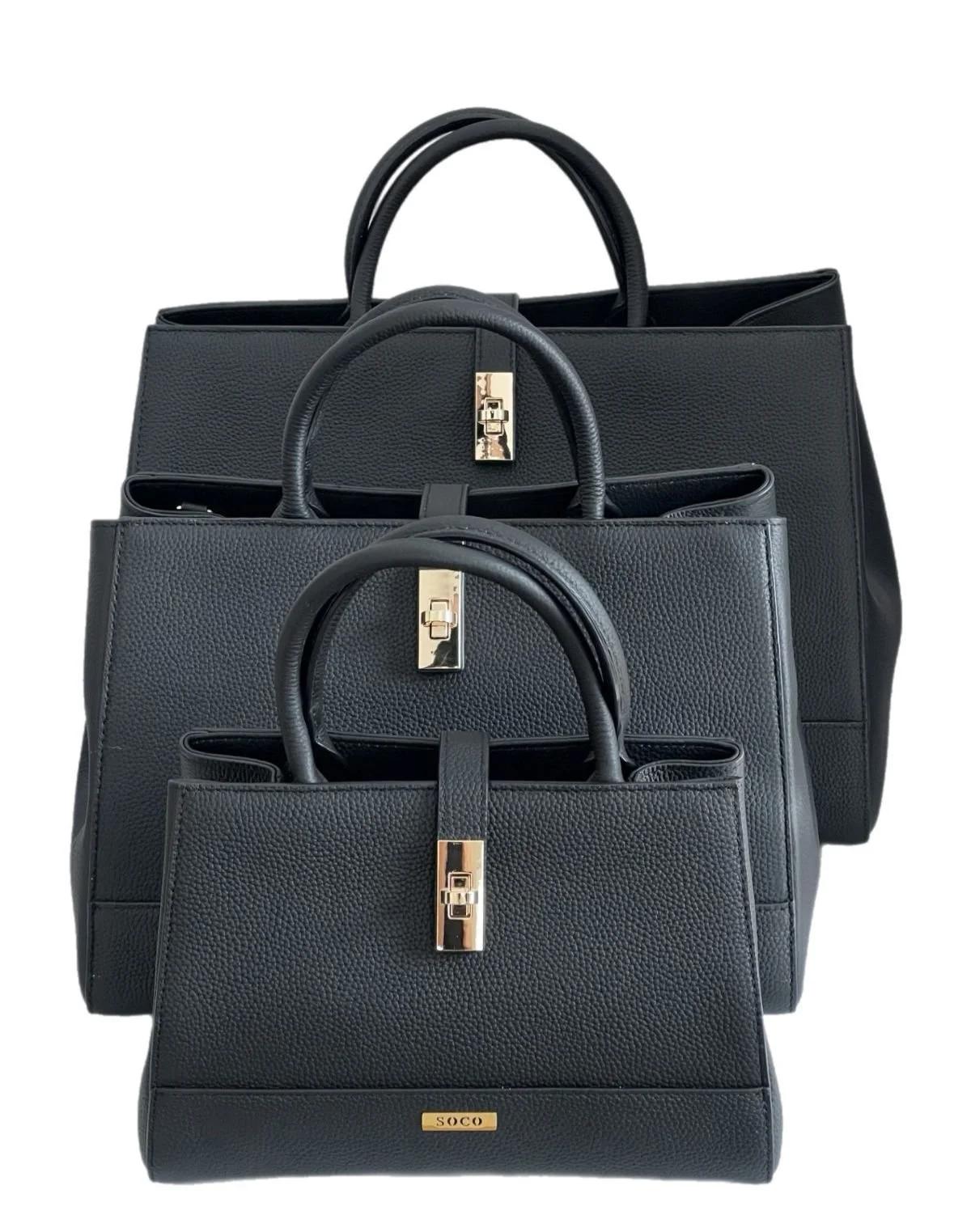 GIA SOCO BLACK TOTE 12'' - Image 5