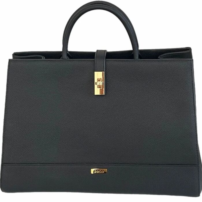 GIA SOCO BLACK TOTE 15''