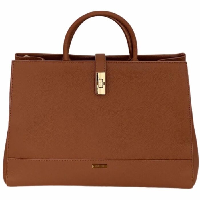 GIA SOCO BROWN TOTE 15''