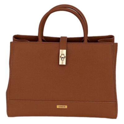 GIA SOCO BROWN TOTE 12''