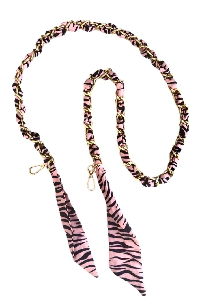 SOCO Long Straps-Pink Zebra stripes Pattern
