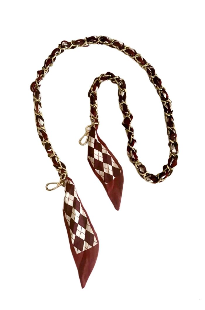 SOCO Long Straps- Burgundy & Cream