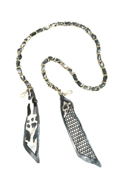 SOCO Long Straps-Gray & Black print