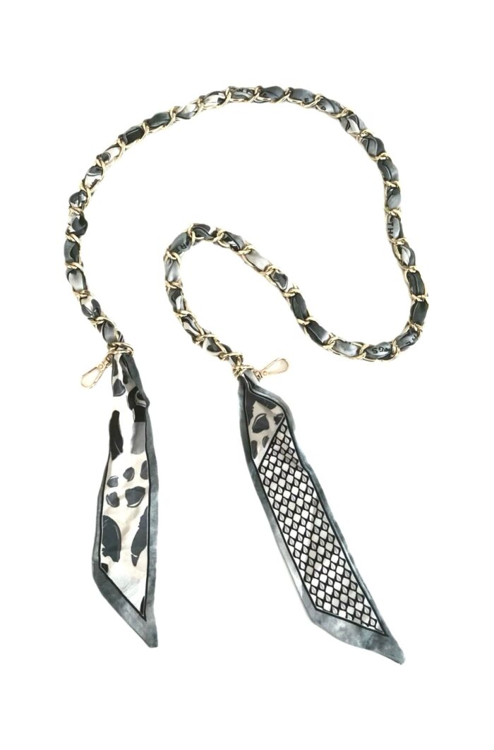 SOCO Long Straps-Gray & Black print