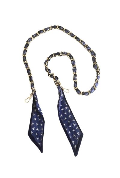 SOCO Long Straps-Purple & white heart Pattern