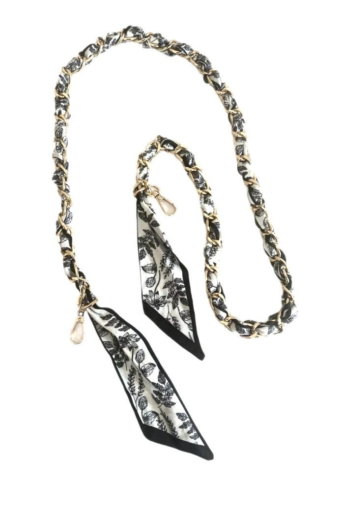 SOCO Long Straps- Blue and Flower Print